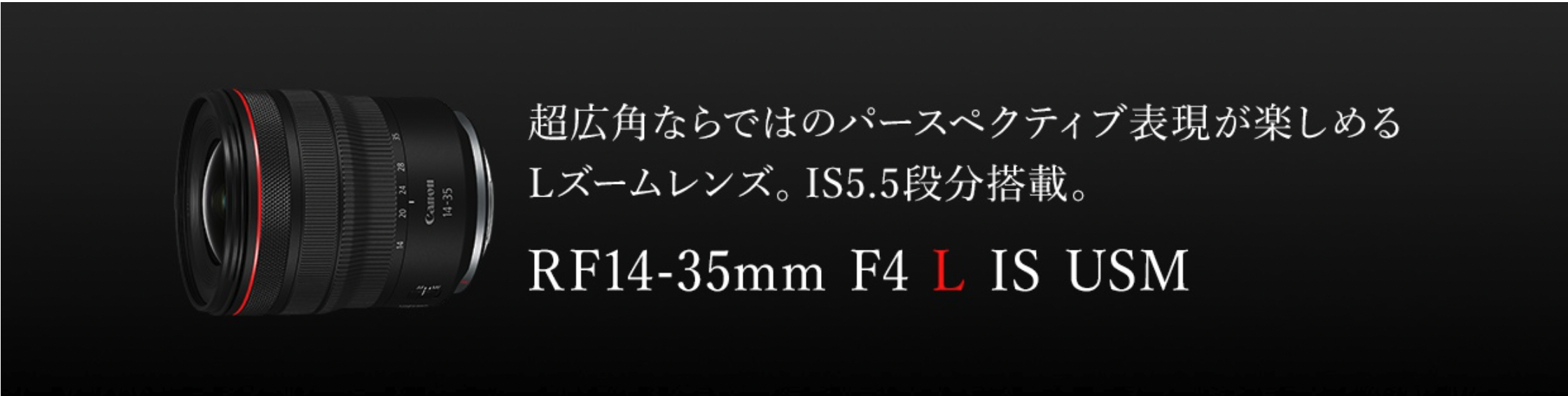 新しいカメラのレンズを買いました〜Canon RF14-35mm F4 L IS USM 